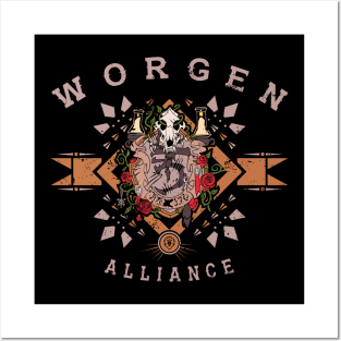 WORGEN - TRIBAL CREST Posters and Art